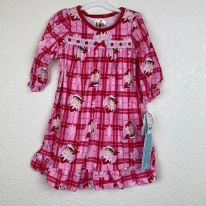 Elf on the Shelf Flannel Night Gown Girls 12m NEW